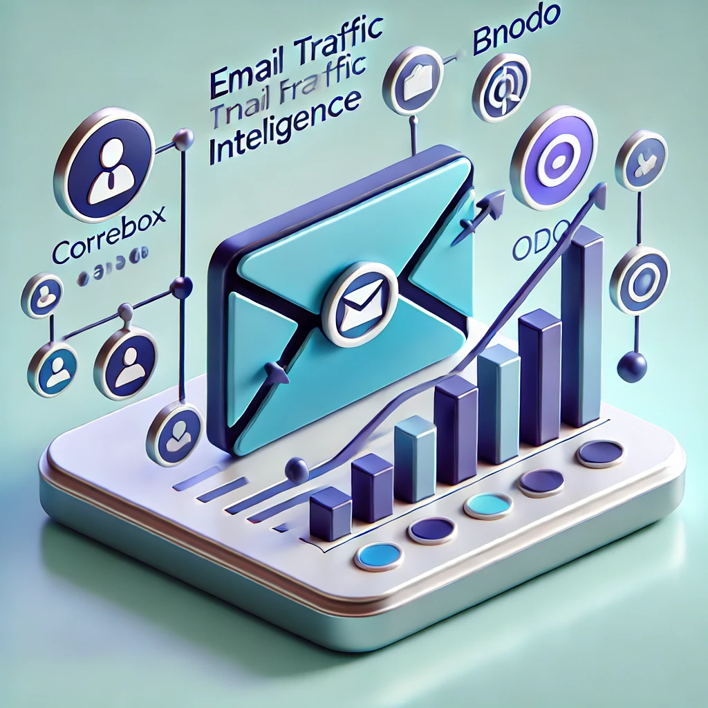 Odoo-CorreoBox Connector for Email traffic intelligence, get a view of your employees' email activity, directly from Odoo